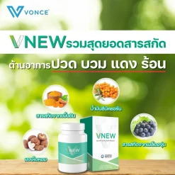VNEW วีนิว อาหารเสริม บำรุงร่างกาย ลดอักเสบ เสริมภูมิคุ้มกัน ปวดข้อ ปวดเข่า ปวดหลัง โรคเก๊าต์